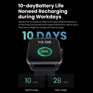 <span class=keywords><strong>HAYLOU</strong></span> <span class=keywords><strong>RS4</strong></span> Plus Smartwatch 1.78 ''AMOLED Display 105 Modes sportifs Autonomie de la batterie de 10 jours Montre intelligente pour homme Montre intelligente pour femme - Product Image 3