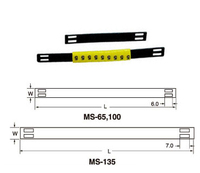 Le marqueur de câble en nylon MS-65 blanc noir délimite les accessoires de câblage électrique