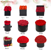 Têtes de fleurs éternelles naturelles de 5 à 6 cm de long, de fabrication originale, durables, pour bricolage, boutons de fleurs, roses conservées