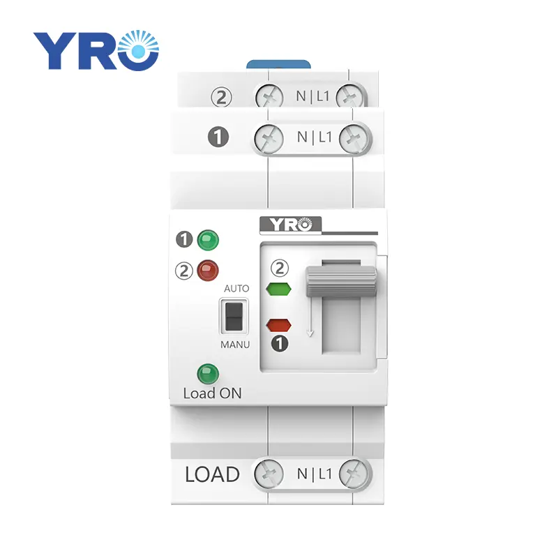 YRO Preço de fábrica ATS Interruptor de Transferência Automática 63A Interruptor de Transferência Automática ATS 2 Pólos Adequado para Geradores a Diesel