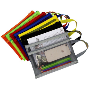 Văn Phòng TrườNg Nguồn cung cấp Nylon treo tập tin thư mục A4 B5 A5 <span class=keywords><strong>Polyester</strong></span> tài liệu túi lưới đôi Dây kéo tập tin Túi - Product Image 1