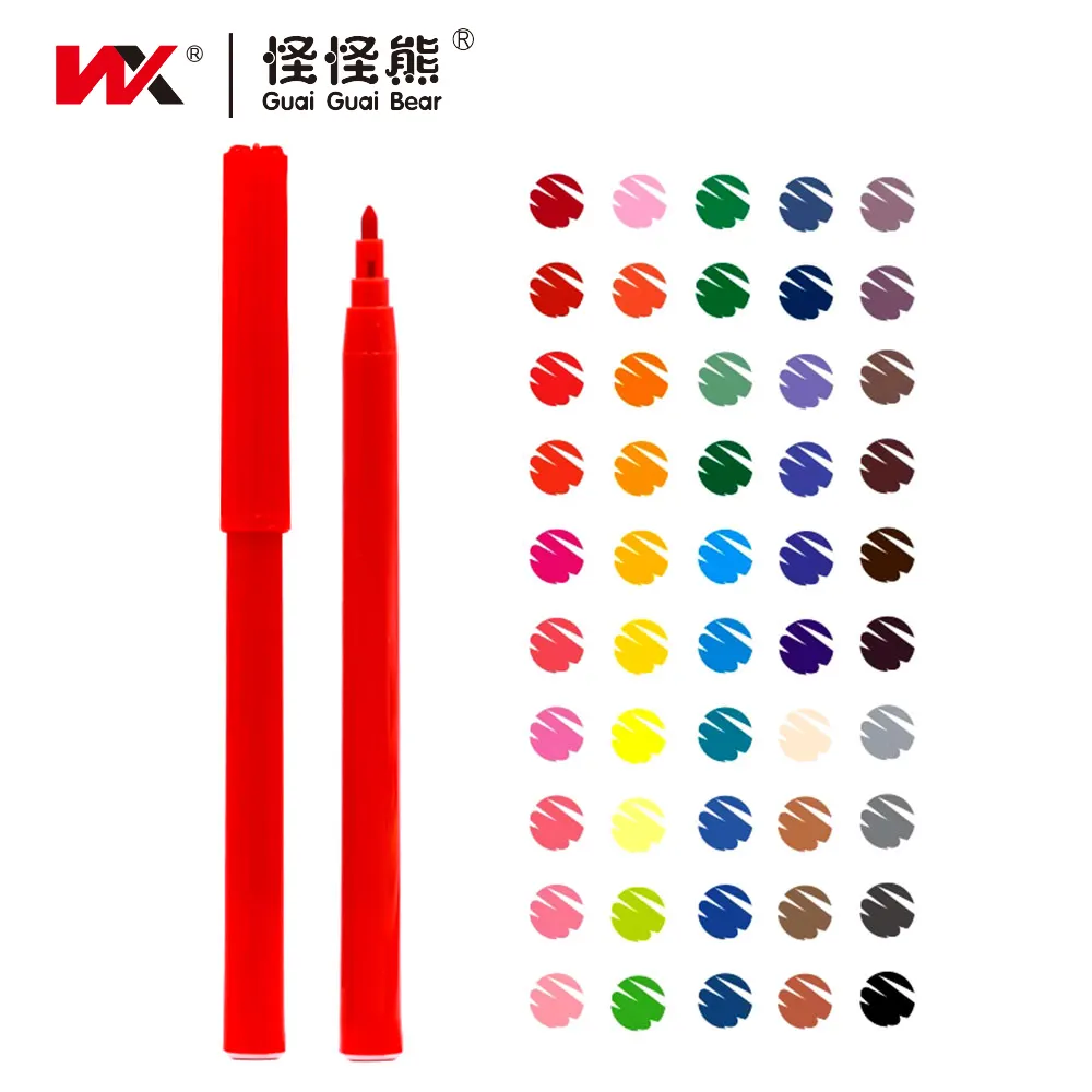 Stylo aquarelle non toxique le plus populaire lot de stylos pinceaux de 30 couleurs marqueur de peinture d'art stylo aquarelle lavable usine