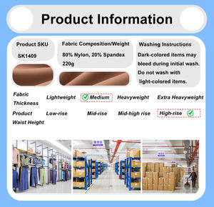 FITVOLT Vente en gros Short de yoga extensible à taille haute avec contrôle du ventre et effet push-up des fesses, couleur palette Morandi, sans couture et sexy - Product Image 5