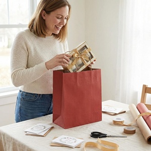 Sac en papier kraft durable pour l'emballage quotidien, style personnalisé, répond aux exigences générales d'emballage pour la maison et la vente au détail - Product Image 4