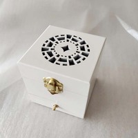 Porte-encens dukhoon brûleur dubaï bois laiton oudh nacre bakhoor brûleur gaharu brûleur d'encens encen bakhoor chauffage