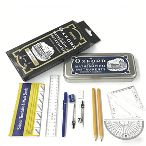 Ensemble de compas pour étudiants OXFORD HELIX, en métal, pour le dessin mathématique, papeterie spéciale - Product Image 4