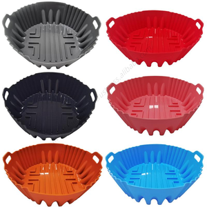 Vente en gros de doublures en silicone pour friteuse à air, réutilisables, épaisses, rectangulaires, antiadhésives, pour four et micro-ondes - Product Image 5