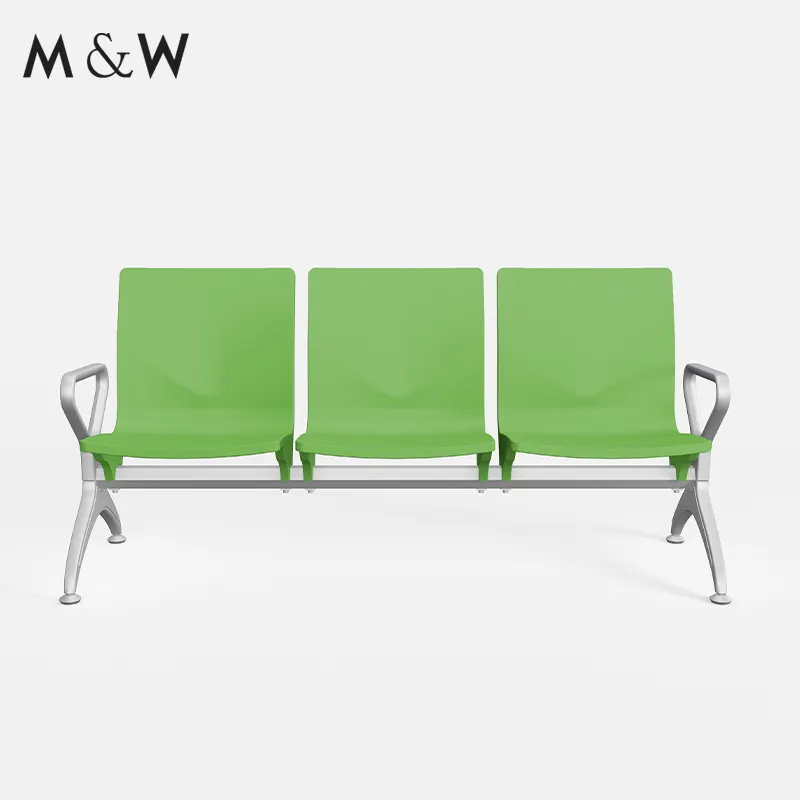 M & W เก้าอี้รอเข้าสนามบินหนัง PU สไตล์โมเดิร์นที่นั่งสาธารณะ