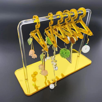 Porte-boucle d'oreille en acrylique, cintre, présentoir à bijoux, organisateur de boucles d'oreilles suspendues, support d'affichage de goujons d'oreille en acrylique