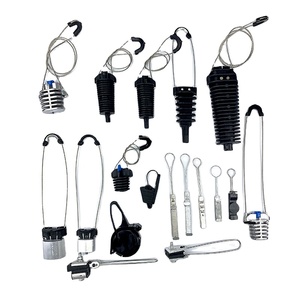 Collier de serrage pour câble à <span class=keywords><strong>fibre</strong></span> optique en aluminium, construction métrique, charge de rupture de 2 KN, certifié ISO9001 pour câble de descente téléphonique FTTX - Product Image 6