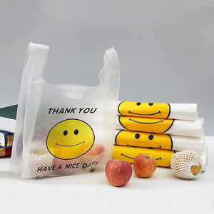 Wholesale Disposable Transparent PE Food <b>Plastic</b> Side Gusset Waterproof Handle Large Shopping Cheap Price Hot <b>Sale</b> Packaging - Product Image 3