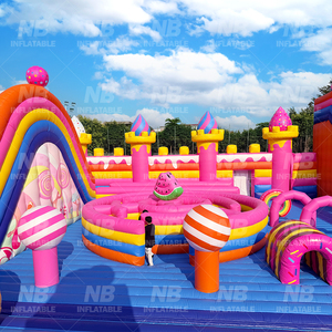 Inflatable Amusement Park Theme Playground Commercial Obstacle Course for Adults and Toddlers Large <b>Trampoline</b> Park Inflatable T - Product Image 4