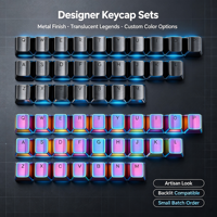 Claviers mécaniques personnalisés en acier inoxydable avec touches transparentes rétroéclairées OEM/ODM, pièces de modification pour clavier WASD Gaming Wire EDM