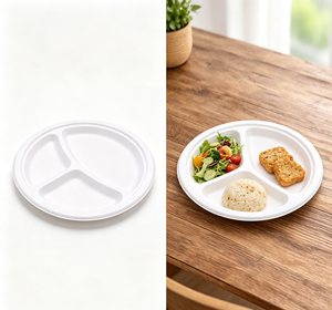 กล่องพลาสติกใส่อาหารทรงกลม ขนาด 300 มล. 450 มล. 625 มล. ป้องกันการรั่วซึม ใช้กับไมโครเวฟได้ แบบใช้แล้วทิ้ง - Product Image 2