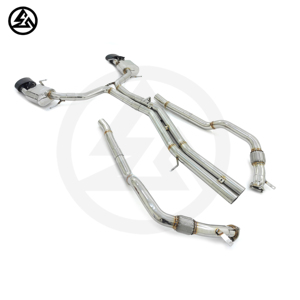 Csz Trong Kho SS304 Phía Trước Ống & Catback Ống Xả Cho Audi Rs6 Rs7 C8 4.0T Valvetronic Hệ Thống Ống Xả Muffler Điều Khiển Từ Xa - Product Image 2