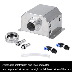 Tanque auxiliar de aceite de aluminio de 1 litro para actualización del sistema de refrigeración del coche, depósito de expansión y desbordamiento. - Product Image 5