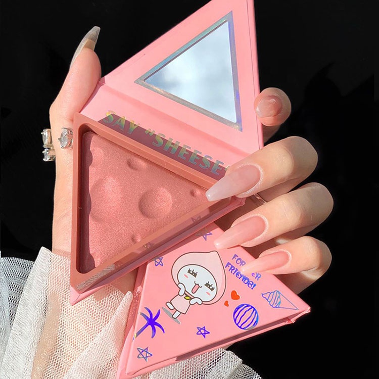 Долго держится на губах высокое пигментированные уход за кожей лица 4 вида цветов shimmer матовый Тени для век Румяна, палитра кисть для румян