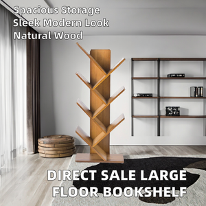 <b>Modern</b> Wooden Ladder Bookshelf 5 <b>Shelves</b> Freestanding Space Saving Minimalist Design for Living Room Home Office Furniture - Product Image 2