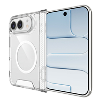 Funda Protectora para iPhone 18 Fold con Lente de Pantalla Elevada de 1.2mm, Carcasa Rígida Transparente de PC Anti-rayas, Anillo Magnético Integrado, Protección Anti-caídas, Delgada