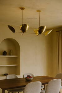 Lustre Sputnik en laiton de style moderne du milieu du siècle, 6 lumières, luminaire de plafond rétro pour salon, décoration intérieure - Product Image 2