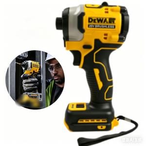 Ensemble d'outils électriques sans fil 20V de qualité professionnelle, adapté à l'entretien industriel, à la construction et aux travaux en extérieur. Ensemble de tournevis. - Product Image 6