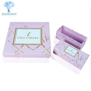 2 Piece Colorful Printing Small <b>Large</b> Rigid Cardboard Pink Marble Wedding Custom Gift Box - Product Image 1