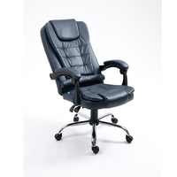 Chaise de bureau ergonomique à dossier haut en cuir PU, cadre pivotant réglable en tissu de maille de style moderne en métal PP pour les jeux et les cadres.
