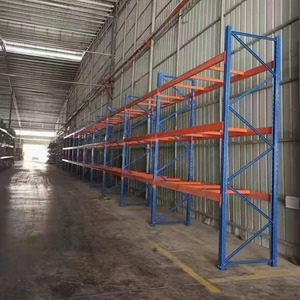 Heavy Duty Pallet Racks Blue Powder Coated Steel Storage Shelves For Warehouse Logistics Storage - Product Image 1