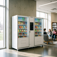 Distributeur automatique de boissons et de snacks 24h/24 et 7j/7, qualité commerciale, avec SDK, écran tactile, options de paiement multiples, Wi-Fi