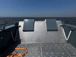 14m 46ft 12 Tonnes Capacité Aluminium V Fond Ouvert Mer Barge Travail Cargo Bateau Passager Ferry Péniche de Débarquement à Vendre - Product Image 3
