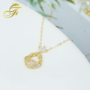 PCX bijoux fait à la main en or collier ras du cou romantique Figaro chaîne Style lien chaîne Zircon pierre personnalisé mode Chaser pour - Product Image 4