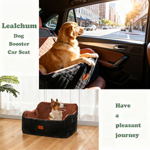 मशीन धोने योग्य पोर्टेबल कुत्ते कार बिस्तर समायोज्य सुरक्षा उपभेदों साइड स्टोरेज जेबों का समर्थन करते हैं - Product Image 5