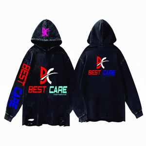 Nouveau sweat-shirt d'hiver unisexe de 500 grammes, couleur unie personnalisée, pull oversize en polaire, impression sérigraphique DTG LOGO, 100% coton - Product Image 1