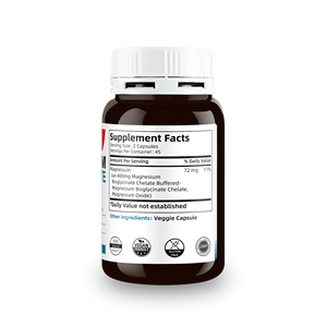 मैग्नीशियम बिस्ग्लाइकेनेट कैप्सूल पुरुषों और महिलाओं के लिए ऊर्जा के स्तर में वृद्धि का समर्थन करता है 90 कैप्सूल - Product Image 5