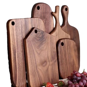 <span class=keywords><strong>Planche</strong></span> à découper <span class=keywords><strong>personnalisable</strong></span> en noyer noir avec logo, plateau de service réversible pour cuisine gastronomique et cadeaux de mariage - Product Image 1