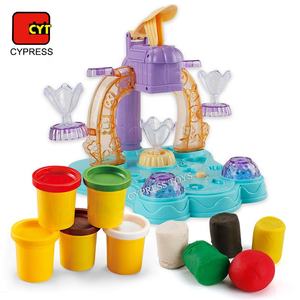 การสร้างแบบจำลองการศึกษาที่มีสีสัน DIY <span class=keywords><strong>แป้ง</strong></span>เล่นของเล่นเครื่องทำไอศครีมของเล่นที่มีเพลงและแสง - Product Image 3