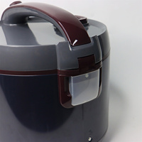 Mini-cuiseur électrique 1,5 L, cuiseur à riz noir pur, pot et cuiseur vapeur antiadhésifs noir et or, pour la cuisson du riz, fonction maintien au chaud, usine OEM