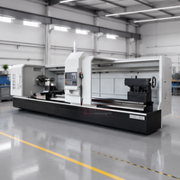 Mesin Bubut CNC Flat Bed Presisi Tinggi CK61100 2 Axis dengan Sistem Kontrol CNC yang Dapat Disesuaikan