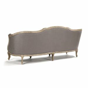 كنبة ريفية في الولايات المتحدة من الكتان منجدة بثلاثة مقاعد كنبة فرنسية كلاسيكية لغرفة المعيشة - Product Image 4