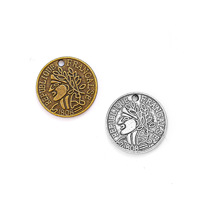 Accessoires d'ornements DIY 15. Pendentif rond de 5 mm pour collier, accessoires de pendentif, vente en gros