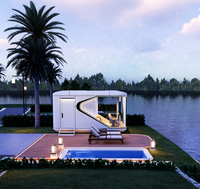 Maison capsule spatiale préfabriquée moderne de luxe avec fenêtres panoramiques – Idéale pour les glamping haut de gamme et les vacances – Vente en gros directe usine