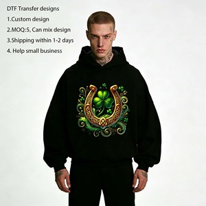 Transferts thermiques DTF personnalisés pour la Saint-<span class=keywords><strong>Patrick</strong></span>, trèfle, lutin, haute qualité, direct sur <span class=keywords><strong>film</strong></span>, délai de livraison rapide - Product Image 1