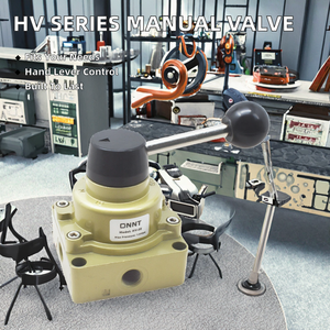 Válvula de Control Direccional de Gas Neumática de 2 Posiciones y 4 Vías, Serie HV, 1/4'', 3/8'', 1/2'', Operada Manualmente con Palanca Rotatoria, OEM - Product Image 2