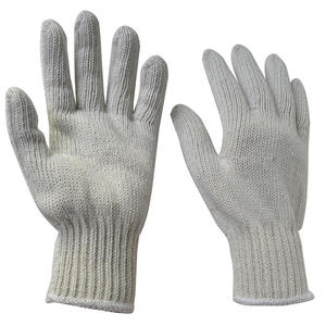 Guantes DE TRABAJO baratos de algodón polivinílico de punto blanco natural del mercado de Corea - Product Image 4