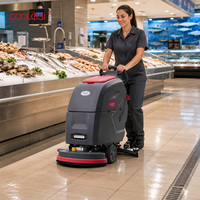 Autolaveuse autoportée à pousser légère (150 kg) pour le nettoyage à sec des magasins de détail, supermarchés et couloirs publics