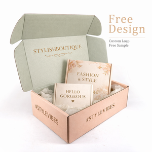 Caja de Envío para Camisetas, Cajas de Embalaje para Comercio Electrónico, Caja de Cartón Corrugado Tipo E con Cierre Automático, Fabricante Personalizado - Product Image 2