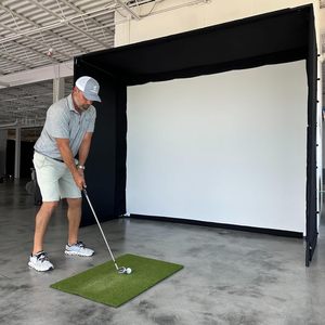 Kit d'enceinte <span class=keywords><strong>de</strong></span> simulation <span class=keywords><strong>de</strong></span> <span class=keywords><strong>golf</strong></span> sur mesure avec cadre complet et écran HD anti-impact pour entraînement à domicile, intérieur et <span class=keywords><strong>extérieur</strong></span> - Product Image 6