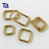 Aksesoris Tas Tangan Cincin Persegi Logam Berkualitas Tinggi TANAI Tebal 4.8mm, Ring Persegi, Gesper untuk Tas Tangan