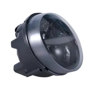높은 빛 효과 오토바이 블랙 LED 헤드 라이트 조립 높은/낮은 빔 Vespa GTS 200 300 2019-2020