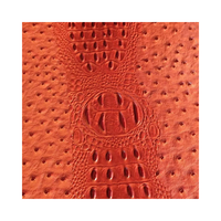 Tissu en cuir PVC synthétique gaufré brillant Faux cuir de crocodile populaire pour chaussures et sacs imperméable et extensible pour canapés